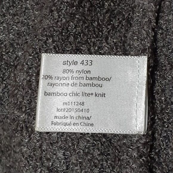 Barefoot Dream Bamboo Chic Open Cardigan With Pockets Grey Long Sleeves  XS/S - Picture 10 of 10